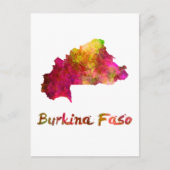 Carte Postale Burkina Faso en aquarelle 2 (Devant)