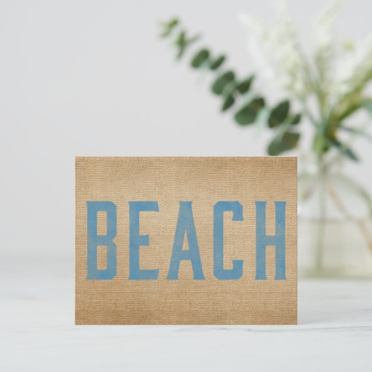 Carte Postale Burlap Beach (Debout devant)