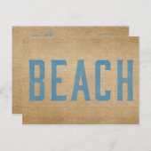 Carte Postale Burlap Beach (Devant / Derrière)