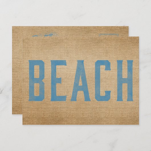 Carte Postale Burlap Beach (Devant / Derrière)