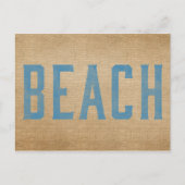 Carte Postale Burlap Beach (Devant)