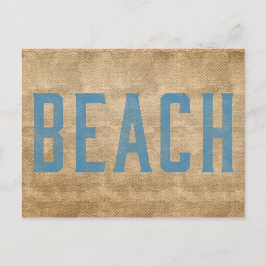 Carte Postale Burlap Beach (Devant)