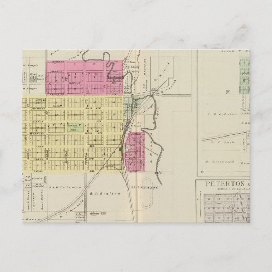 Carte Postale Burlingame, Melvern, Peterton (Devant)