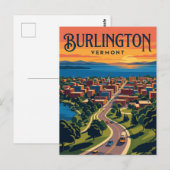 Carte Postale Burlington États-Unis (Devant / Derrière)