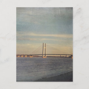 Carte Postale Burlington, Iowa Bridge et Mississippi River