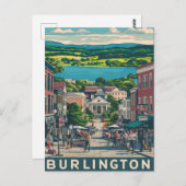 Carte Postale Burlington, Vermont (Devant / Derrière)