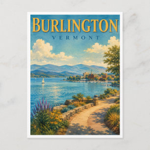 Carte Postale Burlington Vermont Lac Champlain GeoSaga