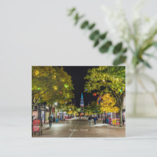 Carte Postale Burlington, Vermont, photo du paysage urbain, Cart