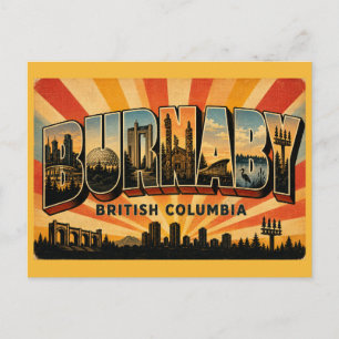 Carte Postale Burnaby BC Central City