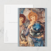 Carte Postale Burne-Jones Le deuxième jour de la création CC0777 (Devant / Derrière)