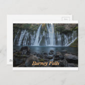 Carte postale Burney Falls (Devant / Derrière)