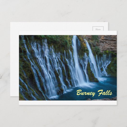 Carte postale Burney Falls (Devant / Derrière)