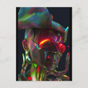 Carte Postale Burning Up in the Upgrade Process - Ken Gage Art