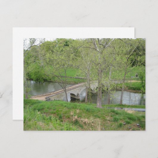 Carte Postale Burnside's Bridge, Antietam Creek, Sharpsburg, MD (Devant / Derrière)