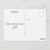 Carte Postale Burnt Orange HOME Texas Moving Faire-part (Dos)