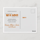 Carte Postale Burnt Orange New Home au Texas Y'all Moving (Dos)