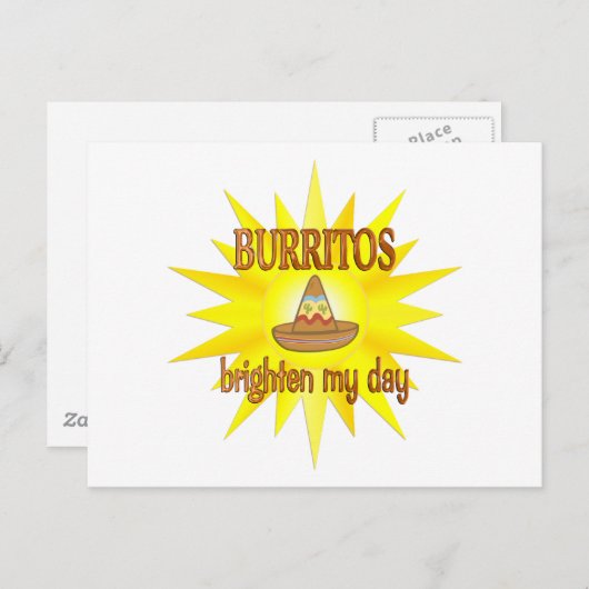 Carte Postale Burritos Brighten (Devant / Derrière)