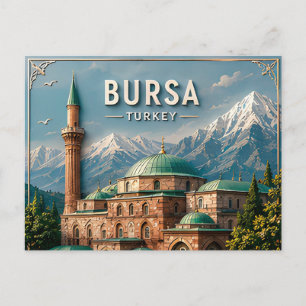 Carte Postale Bursa Turquie Ville Ottomane Uludag Voyage Culture