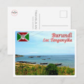 Carte Postale Burundi - Lac Tanganyika - (Devant / Derrière)