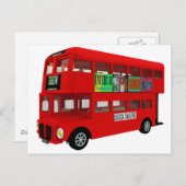 Carte Postale Bus à deux étages (Devant / Derrière)
