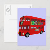 Carte Postale Bus à deux étages (Devant / Derrière)