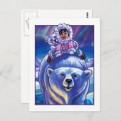 Carte Postale Bus à ours polaire (Devant / Derrière)