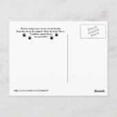 Carte Postale Bus d'adoption pour chat et chien (Dos)