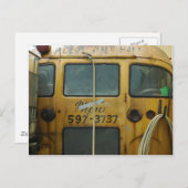 Carte Postale Bus de l'école (Devant / Derrière)