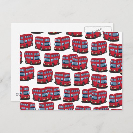 Carte Postale Bus de Londres (Devant / Derrière)