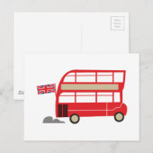 Carte Postale Bus de Londres (Devant / Derrière)