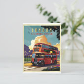 Carte Postale Bus de Londres (Debout devant)