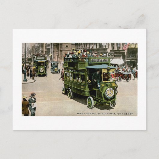 Carte Postale Bus Double Deck, New York (Devant)