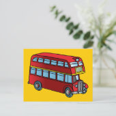 Carte Postale Bus Double Decker mignon (Debout devant)