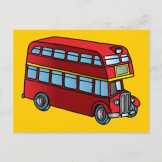 Carte Postale Bus Double Decker mignon