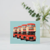 Carte Postale Bus Londres Red Double Decker (Debout devant)