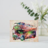 Carte Postale Bus rouge de Londres (Debout devant)