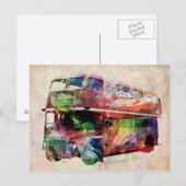 Carte Postale Bus rouge de Londres (Devant / Derrière)