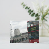 Carte Postale Bus rouge de Londres (Debout devant)