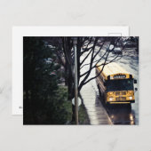Carte Postale Bus scolaire (Devant / Derrière)