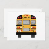 Carte Postale Bus scolaire (Devant / Derrière)