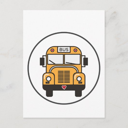 Carte Postale Bus scolaire de Cute (Devant)