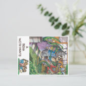 Carte Postale Bus scolaire du livre "A Bear With Pants" (Debout devant)