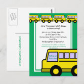 Carte Postale Bus scolaire/ photo (Devant / Derrière)