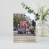 Carte Postale Bus, Taxis sur Oxford Street, Londres 1998 (Debout devant)