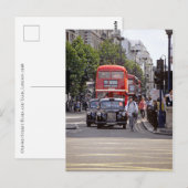 Carte Postale Bus, Taxis sur Oxford Street, Londres 1998 (Devant / Derrière)