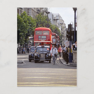 Carte Postale Bus, Taxis sur Oxford Street, Londres 1998
