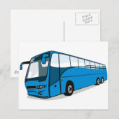 Carte Postale bus tour transport (Devant / Derrière)