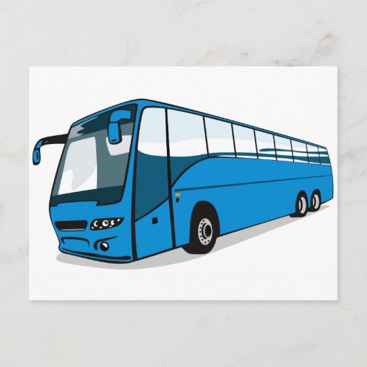Carte Postale bus tour transport (Devant)