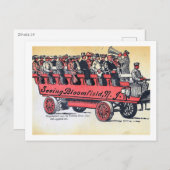 Carte Postale Bus touristique, Bloomfield, NJ Vintage (Devant / Derrière)