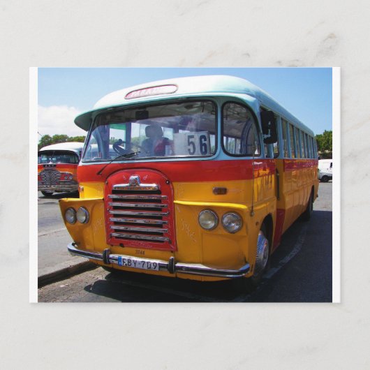 Carte Postale bus vintage (Devant)